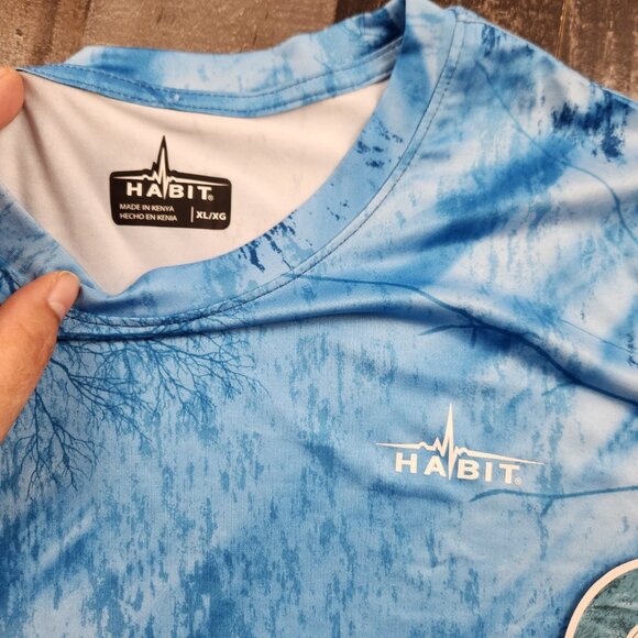 Mens Habit Real Tree size XL Long Sleeve UV Protection Fishing Outdoor Shirt - Picture 4 of 8